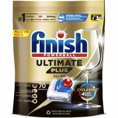 Viên rửa bát Finish Ultimate Plus All in One | 70 viên