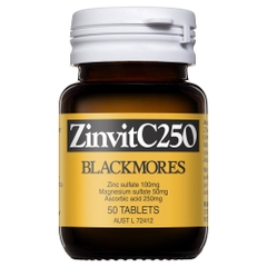 Viên uống bổ sung Kẽm & Vitamin C Blackmores ZinvitC250 50 viên