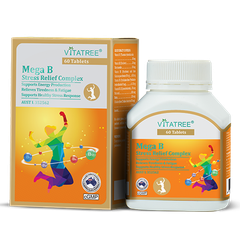 Viên uống giảm stress Vitatree Mega B Stress Relief Complex 60 viên