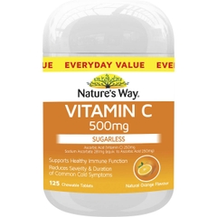Viên nhai bổ sung Vitamin C 500mg Nature's Way