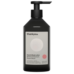 Sữa dưỡng tay và toàn thân Thankyou Hand & Body Lotion Botanical Geranium Rose & Wood