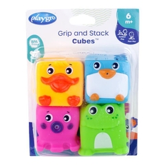 Bộ đồ chơi khối cầm nắm và xếp chồng Playgro Grip and Stack Cubes