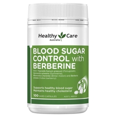 Viên uống hỗ trợ kiểm soát đường huyết Healthy Care Blood Sugar Control with Berberine