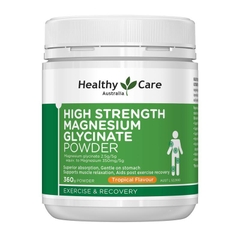 Bột bổ sung Magie Healthy Care Magnesium Glycinate Powder Tropical