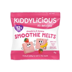 Bánh ăn dặm tự tan Kiddylicious Melts Strawberry and Banana