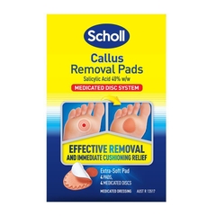 Miếng dán trị vết chai Scholl Callous Removal Medicated Disc Pads System