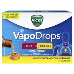 Viên ngậm giảm ho khô và ho có đờm Vicks VapoDrops Dry + Chesty Cough Relief