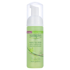Sữa rửa mặt tạo bọt dịu nhẹ Simple Kind To Skin Foaming Cleanser Vital Vitamin