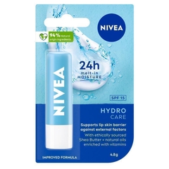 Son dưỡng ẩm môi Nivea Hydro Care Moisturising Lip Balm SPF15