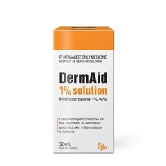 Dung dịch bôi trị chàm Dermaid 1% Eczema Solution - Hydrocortisone (S3)