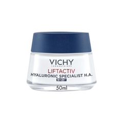 Kem dưỡng ẩm ban đêm mờ nếp nhăn Vichy Liftactiv Hyaluronic Specialist H.A. Anti-Wrinkle Night Moisturiser