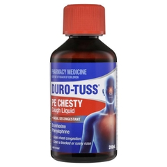 Siro giảm ho đờm và nghẹt mũi DURO-TUSS PE Chesty Cough Liquid + Nasal Decongestant