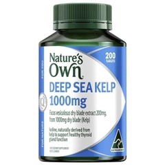 Viên uống bổ sung I-ốt Nature's Own Kelp 1000mg