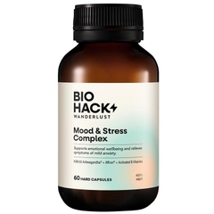 Viên uống hỗ trợ tâm trạng và giảm căng thẳng BioHack Wanderlust Mood & Stress Complex