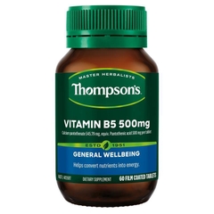 Viên uống bổ sung Vitamin B5 Thompson's B5 Pantothenic Acid 500mg