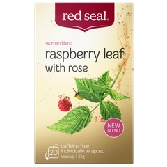 Trà thảo mộc Red Seal Raspberry Leaf Tea With Rose