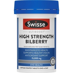 Viên uống bổ mắt Swisse Ultiboost High Strength Bilberry