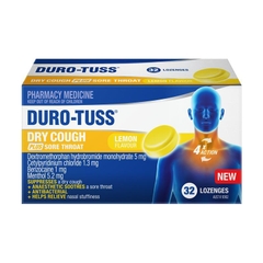 Siro giảm ho khô vị chanh Durotuss Dry Cough Lemon