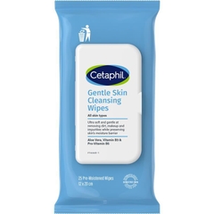 Khăn lau làm sạch da dịu nhẹ Cetaphil Gentle Skin Cleaning Wipes