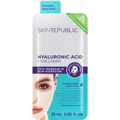 Mặt nạ dưỡng da Skin Republic Hyaluronic Acid & Collagen Face Mask