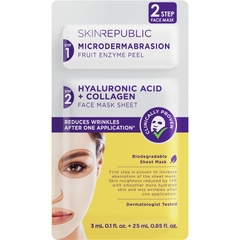 Mặt nạ dưỡng da Skin Republic Two Step Hyaluronic Acid and Collagen Face Mask