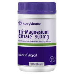 Viên uống bổ sung Magie Henry Blooms Tri-Magnesium Citrate 900mg