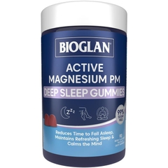 Kẹo dẻo hỗ trợ giấc ngủ sâu Bioglan Active Magnesium PM Deep Sleep Gummies