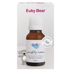 Tinh dầu hỗ trợ giảm nghẹt mũi cho bé Euky Bear Sniffly Nose Baby Essential Oil Blend