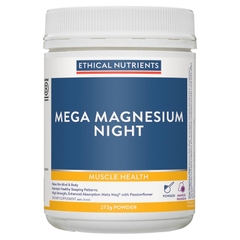 Bột uống Magie cải thiện giấc ngủ Ethical Nutrients Mega Magnesium Night Powder