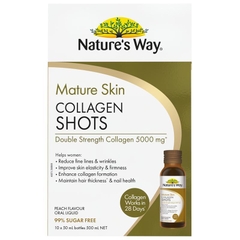 Nước uống collagen cho da lão hóa Nature's Way Mature Skin Collagen Shots 10 x 50ml