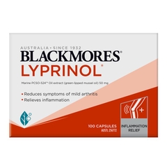 Viên uống hỗ trợ khớp từ dầu vẹm xanh Blackmores Lyprinol Marine 100 viên