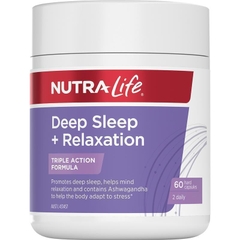 Viên uống hỗ trợ giấc ngủ sâu và thư giãn Nutra-Life Deep Sleep+Relaxation