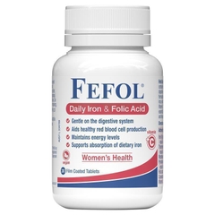 Viên uống bổ sung sắt và axit folic Fefol Daily Iron & Folic Acid