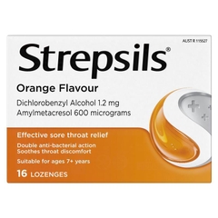 Viên ngậm giảm đau họng Strepsils Sore Throat Relief Lozenges