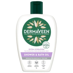 Dầu tắm dưỡng ẩm sâu DermaVeen Extra Hydration Shower & Bath Oil