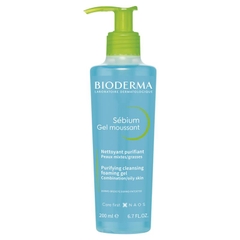 Gel rửa mặt dành cho da dầu Bioderma Sebium Gel Moussant Gel Cleanser For Oily Skin