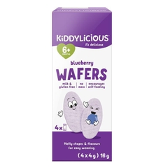 Bánh ăn dặm Kiddylicious Wafers Blueberry 4 X 4g Pack
