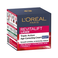 Kem dưỡng da ban đêm L'Oreal Paris Revitalift Laser x3 Night Cream Mask