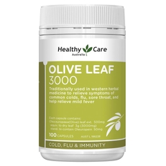Viên uống chiết xuất lá oliu Healthy Care Olive Leaf Extract 3000mg