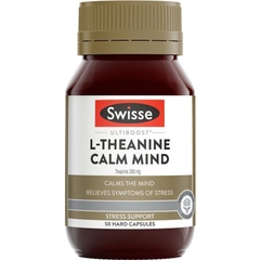 Viên uống hỗ trợ thư giãn tâm trí Swisse Ultiboost L-Theanine Calm Mind