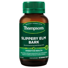 Viên uống hỗ trợ tiêu hóa Thompson's Slippery Elm Bark 800mg