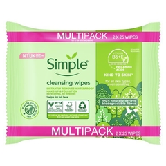 Khăn ướt tẩy trang Simple Biodegradable Cleansing Wipes
