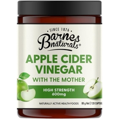 Viên uống giấm táo Barnes Naturals Apple Cider Vinegar with The Mother 600mg