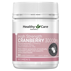 Viên uống hỗ trợ đường tiết niệu Healthy Care High Strength Cranberry 30000mg