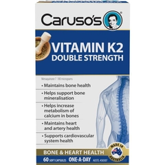 Viên uống bổ sung Vitamin K2 Carusos Vitamin K2 Double Strength