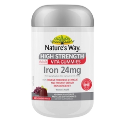 Kẹo dẻo bổ sung sắt hàm lượng cao Nature's Way Adult Vita Gummies High Strength Iron
