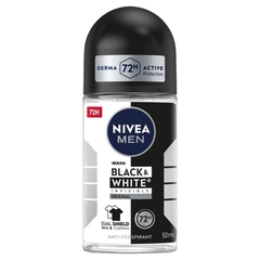 Lăn khử mùi Nivea Men Black & White Invisible Roll On Deodorant 72H Protection