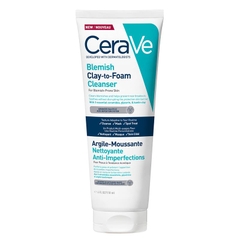 Sữa rửa mặt đất sét tạo bọt giảm mụn CeraVe Blemish Clay-To-Foam Cleanser