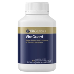 Viên uống lysine giảm vết loét lạnh BioCeuticals ViroGuard 60 viên