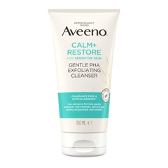 Sữa rửa mặt tẩy tế bào chết dịu nhẹ Aveeno Face Calm and Restore Gentle PHA Exfoliating Cleanser